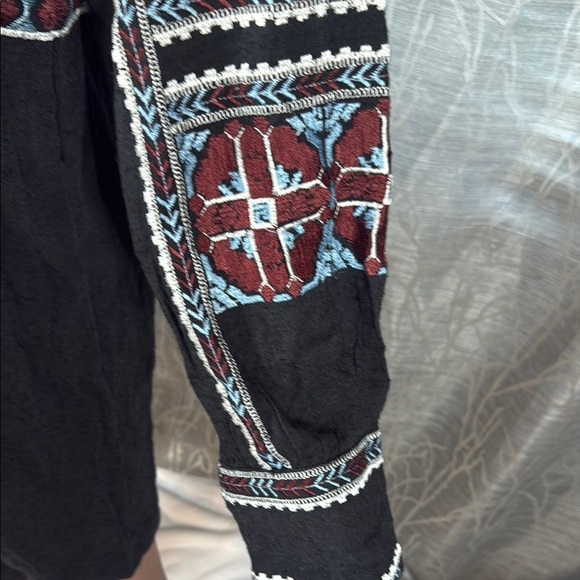 Free People Black Mini Dress with Embroidered Details - Picture 5 of 9